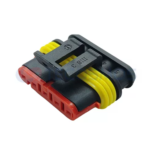 5-Pin Female 282088-1 Waterproof ABS Nylon Wire Harness Urea Level Sensor Plug Copper Contact Material for Car Wire Connections